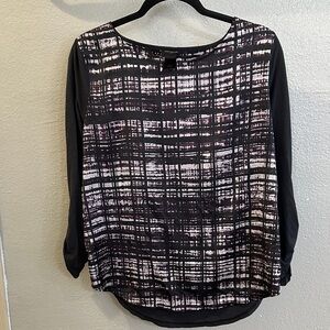 3 for $10. Ann Taylor Grey & Purple Patterned Blouse